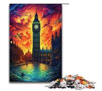 Rompecabezas para Adultos de 1000 Piezas diseño del Big Ben británico decoración de Escritorio 1000 Piezas (38 x 26 cm)