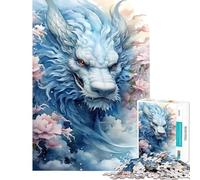 Rompecabezas para Adultos de 1000 Piezas diseño del dragón Sakura Chino difícil y desafiante Juego de lógica y análisis para Mayores de 14 años 38x26cm