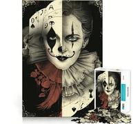 Rompecabezas para Adultos de 1000 Piezas, diseño del Joker de Dos Caras, Corte Premium, Divertido, de lógica, fácil de Usar, para decoración navideña de Pared (38x52cm)