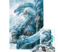 Rompecabezas para Adultos de 1000 Piezas diseño del Señor Dragón Blanco Juguete antiestrés para Adultos Un desafío difícil Toda la Familia (tamaño 50x75cm)