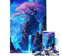 Rompecabezas para Adultos de 1000 Piezas diseño del Templo Sakura Dreamscape Ideal para Adolescentes Juegos relajantes Regalos de cumpleaños para Mujeres y obsequios únicos (tamaño 38x26cm)