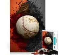 Rompecabezas para Adultos de 1000 Piezas,diseño Deportivo de béisbol,Moderno, Divertido,para ejercitar la Mente,Ideal para Relajarse, cumpleaños o como Regalo (38x26cm)