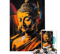 Rompecabezas para Adultos de 1000 Piezas diseño Flaming Zen Ideal para Adolescentes y para Toda la Familia Requiere un Corte preciso y es un Reto completarlo (tamaño 50x75cm)