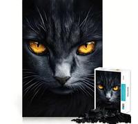 Rompecabezas para Adultos de 1000 Piezas,diseño Gato Poderoso Mirada,Corte Premium,Juguete Inteligente para el Cerebro,Ideal para divertirse en casa, (38x52cm)