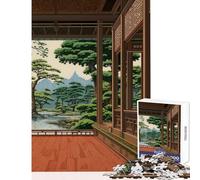 Rompecabezas para Adultos de 1000 Piezas diseño japonés de un Lugar Tranquilo Juguetes antiestrés Ideas de Regalo Juego práctico para Mejorar el Amor en Pareja tamaño 38x26cm