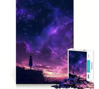Rompecabezas para Adultos de 1000 Piezas,diseño Mirada Celestial,Arte de Corte Fino,Juego para estimular la Mente,Juego Relajante, (38x26cm)