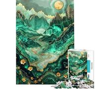 Rompecabezas para Adultos de 1000 Piezas diseño Pradera Alpina Kintsugi Juguetes antiestrés difícil cumpleaños (tamaño 38x52cm)