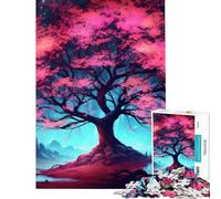 Rompecabezas para Adultos de 1000 Piezas diseño Sakura Dreamscape de Japón Juego práctico para Adultos decoración del hogar cumpleaños (tamaño 38x52cm)