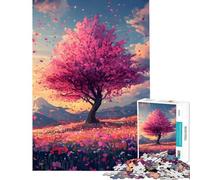 Rompecabezas para Adultos de 1000 Piezas diseño Sakura Dreamscape Juguete antiestrés para Adultos dificultad Alta Ayuda a ejercitar el Cerebro (tamaño 38x26cm)