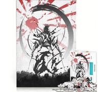Rompecabezas para Adultos de 1000 Piezas diseño Samurai Ink Juego Familiar difícil y desafiante cumpleaños y Navidad 38x26cm