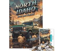 Rompecabezas para Adultos de 1000 Piezas diseño Todoterreno del Norte de Idaho Juegos relajantes Divertidos y con Humor Regalo de cumpleaños (Tamaño 38x52cm)
