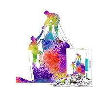 Rompecabezas para Adultos de 1000 Piezas Diversión en Escalada en Roca para Hacer en casa Decoración Juego Imposible para Mayores de 14 años 38x26cm