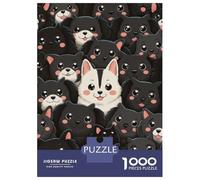 Rompecabezas para Adultos De 1000 Piezas Dog Dogs Animal Rompecabezas para Adolescentes Juego Práctico Decoración del Hogar 38x26cm/1000pcs