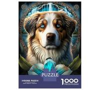 Rompecabezas para Adultos De 1000 Piezas Dog in Mandala Jungle Rompecabezas para Adultos Juego Práctico Corte De Precisión 52x38cm/1000pcs