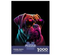 Rompecabezas para Adultos De 1000 Piezas Dogue De Bordeaux Rompecabezas para Adultos Juegos Divertidos para La Diversión Familiar Juego Desafiante Regalos 38x26cm/1000pcs