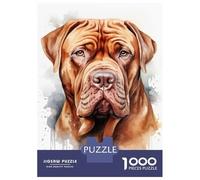 Rompecabezas para Adultos De 1000 Piezas Dogue De Bordeaux Rompecabezas para Adultos Juegos Relajantes Decoración del Hogar Desafío Educativo 38x26cm/1000pcs