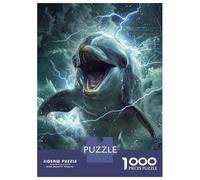 Rompecabezas para Adultos De 1000 Piezas Dolphin Lightning Rompecabezas para Adultos Juguetes Antiestrés Regalos para Mujeres Juego Desafiante Regalos 52x38cm/1000pcs
