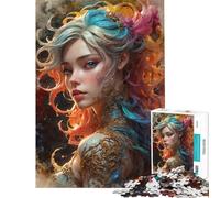 Rompecabezas para Adultos de 1000 Piezas Doncella Astral en esplendor rococó maximalista Rompecabezas para Adolescentes Juegos relajantes Ideales para Pasar el Tiempo en casa un Juego desafiante