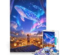 Rompecabezas para Adultos de 1000 Piezas Donde los sueños alzan el Vuelo Juego práctico para Pasar el Tiempo en casa Fortalecer el Amor Entre Parejas 50x75cm