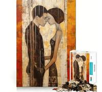 Rompecabezas para Adultos de 1000 Piezas Dos Amantes, diseño Picante, Corte Premium, lógica Divertida, Juguete fácil de Usar, decoración navideña para Pared (38x52cm)