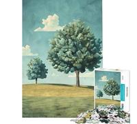 Rompecabezas para Adultos de 1000 Piezas Dos árboles en una Colina Rompecabezas relajantes para Adultos Difícil Regalos para Amigos y Familiares (tamaño 50x75cm)