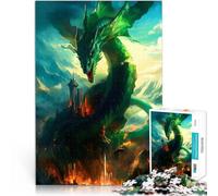 Rompecabezas para Adultos de 1000 Piezas Dragón Alivia el estrés Vacaciones en casa Matar el Tiempo Cada Pieza es única: un desafiante y Divertido Juego Familiar 50x70cm