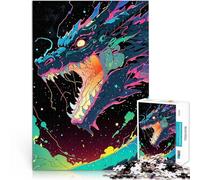 Rompecabezas para Adultos de 1000 Piezas Dragón Cósmico Juguete Educativo para aliviar el estrés Regalos para Amigos y Familiares 75x50cm