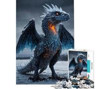 Rompecabezas para Adultos de 1000 Piezas Dragón de Hielo y Fuego - El Guardián del Hielo y la Llama Ayuda a ejercitar el Cerebro Regalos para Mujeres Juegos Familiares Apto para Mayores de 14 años