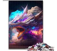 Rompecabezas para Adultos de 1000 Piezas: Dragón en el Humo Regalo Ideal para Adolescentes, Parejas y Amigos para cumpleaños y Navidad (tamaño: 26x38cm)