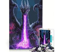 Rompecabezas para Adultos de 1000 Piezas: Dragón Épico, Juego práctico, para Pasar el Tiempo en casa Durante Las Vacaciones, con póster y Hoja de Preguntas a Juego 38x52cm