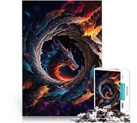 Rompecabezas para Adultos de 1000 Piezas Dragón Espacial 03 Reducción del estrés Interesante Colección de Artistas, Bellas Artes 52x38cm