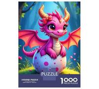 Rompecabezas para Adultos De 1000 Piezas Dragon Hatching from Egg Rompecabezas para Adultos Juego De Ingenio Aliviador del Estrés Actividades Divertidas En Casa 38x26cm/1000pcs