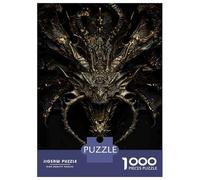 Rompecabezas para Adultos De 1000 Piezas Dragon Head Wall Art Decor Rompecabezas para Adultos Juego Práctico Decoración De Pared para Cumpleaños, Navidad 38x26cm/1000pcs