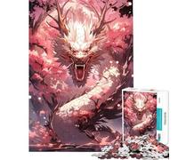 Rompecabezas para Adultos de 1000 Piezas Dragón Japonés Poderoso un Reto para completar difícil y práctico Apto para Mayores de 14 años 38x26cm