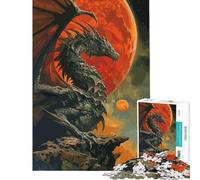 Rompecabezas para Adultos de 1000 Piezas Dragón Legendario Juego de ingenio Juguete Intelectual Regalo de cumpleaños dificultad difícil (tamaño 50x75cm)