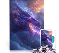 Rompecabezas para Adultos de 1000 Piezas Dragón Peligroso Juguete de desafío de Juego Educativo Toda la Familia. 75x50cm