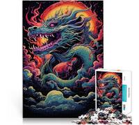 Rompecabezas para Adultos de 1000 Piezas Dragón Volador asiático 01 Juegos educativos Juguetes de Bricolaje Ideas de Regalos 75x50cm