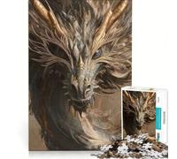 Rompecabezas para Adultos de 1000 Piezas: Dragones con Mirada Brillante, Juego Educativo, Carrera de Velocidad Manual, Regalo de cumpleaños, Regalos 38x26cm