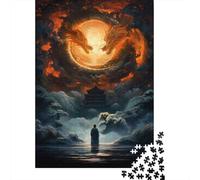 Rompecabezas para Adultos De 1000 Piezas Dragon'S Light Ancient Wisdom Unveiled Rompecabezas para Adultos Juego De Ingenio Ensamblaje De Patrones Juego Desafiante Regalos 52x38cm/1000pcs