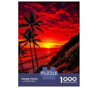 Rompecabezas para Adultos De 1000 Piezas Dramatic Sunset Over Tropical Ocean Rompecabezas para Adultos Juegos Familiares Mejora La Memoria Desafío Educativo 70x50cm/1000pcs