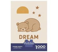 Rompecabezas para Adultos De 1000 Piezas Dream Big Sleeping Bear Nursery Rompecabezas para Adultos Juego Familiar Divertido Y Humorístico Cumpleaños Y Navidad 52x38cm/1000pcs