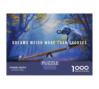 Rompecabezas para Adultos De 1000 Piezas Dreams Weigh More Excuses Rompecabezas para Adultos Juguete Decoración De Pared Corte De Precisión 52x38cm/1000pcs