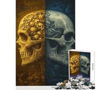 Rompecabezas para Adultos de 1000 Piezas: Dualidad de la Muerte Juguetes antiestrés Grandes Regalos y Juguetes Juegos relajantes Entrena tu Cerebro y Tus Manos tamaño 38x52cm