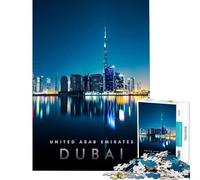 Rompecabezas para Adultos de 1000 Piezas Dubai Glory City Juguetes adictivos para Cultivar la Paciencia Juego Familiar Que Mejora la Memoria Excelentes Regalos Tamaño 38x52cm