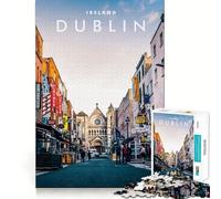 Rompecabezas para Adultos de 1000 Piezas,Dublín,Irlanda, Edge Play,Juego de concentración Mental,Juego Lento,Divertido,Regalo de cumpleaños artístico (50x75cm)