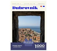 Rompecabezas para Adultos De 1000 Piezas Dubrovnik Croatia Travel Art Rompecabezas para Adultos Juego De Ingenio Aliviador del Estrés Actividades Divertidas En Casa 70x50cm/1000pcs