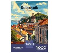 Rompecabezas para Adultos De 1000 Piezas Dubrovnik Croatia Travel Rompecabezas para Adultos Juego De Ingenio Regalos para Mujeres 38x26cm/1000pcs