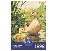 Rompecabezas para Adultos De 1000 Piezas Duck Family Minimalist Rompecabezas para Adultos Juegos Relajantes Mejora La Memoria Regalo De Cumpleaños, Regalos, 52x38cm/1000pcs