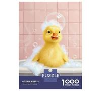 Rompecabezas para Adultos De 1000 Piezas Duckling in Bathtub with Bubbles Rompecabezas para Adultos Juguete Decoración De Pared Carrera De Velocidad Manual 52x38cm/1000pcs