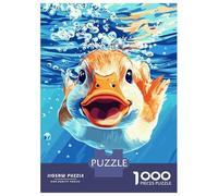 Rompecabezas para Adultos De 1000 Piezas Duckling Swimming Underwater Rompecabezas DIY Juguetes Divertidos Y Humorísticos Cumpleaños Y Navidad 70x50cm/1000pcs